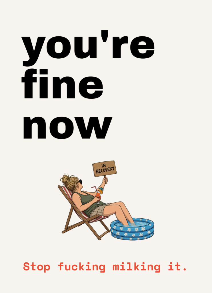 BT-HOS-004 illustrated greeting card by Blunt Trauma