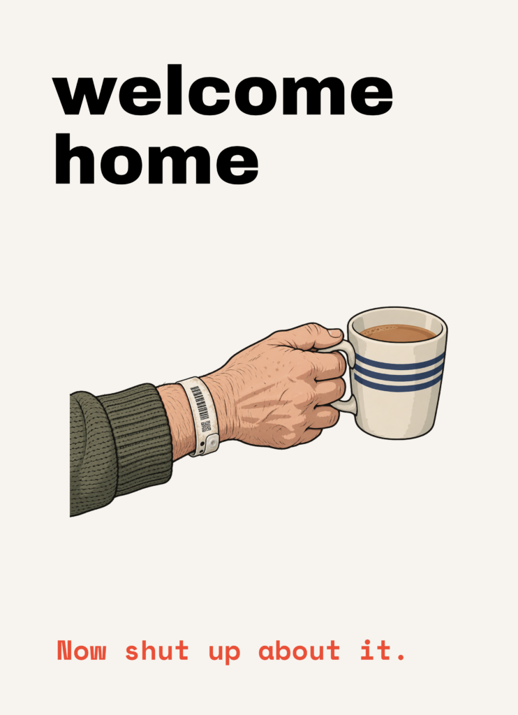 BT-HOS-008 illustrated greeting card by Blunt Trauma